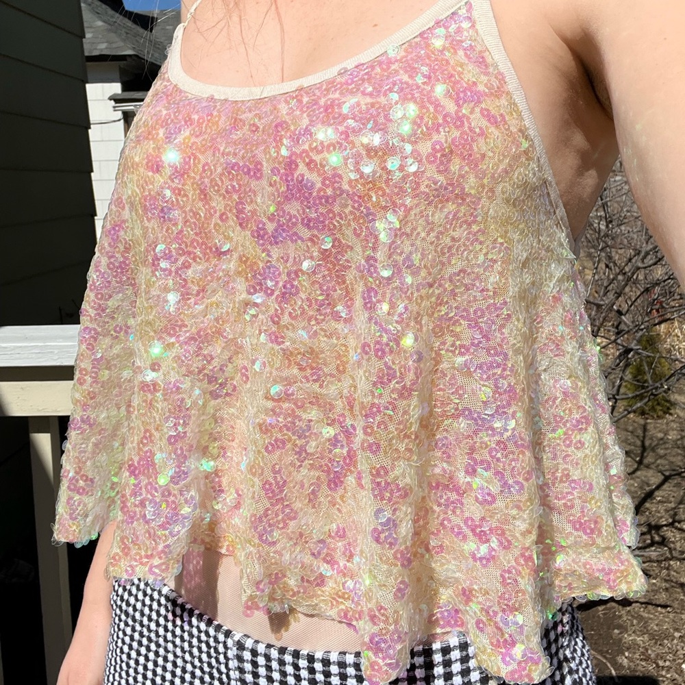 Free People Sequin Body Suit